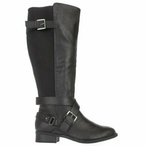 Thalia Sodi Black Vada Wide-Width Wide-Calf Riding Boots Size 8W